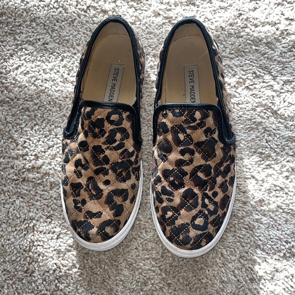 Steve Madden Cheetah Slip Ons